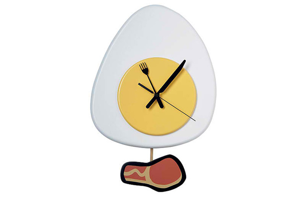 Novelty Kitchen Wall Clock Egg and Bacon Unusual Kitchen Clocks