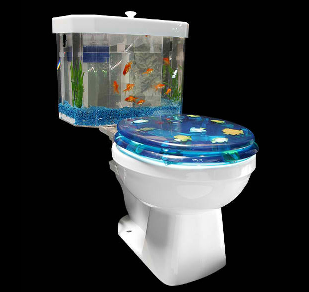 Fish 'N Flush Toilet Aquarium