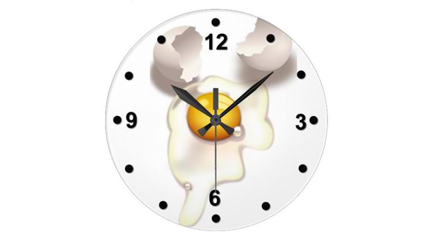 Cracked Egg Kitchen Wall Clock