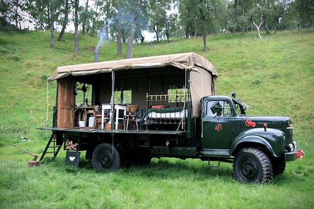 Old Fire Service Truck Hotel