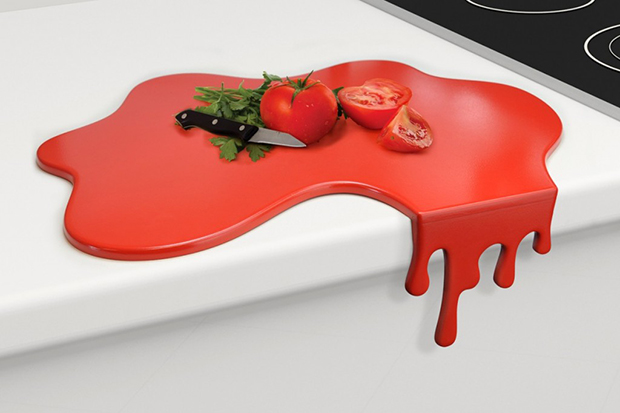 Splash Red Chopping Board Designs