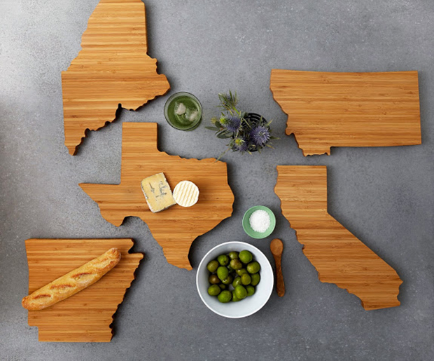 State Shaped Chopping Board