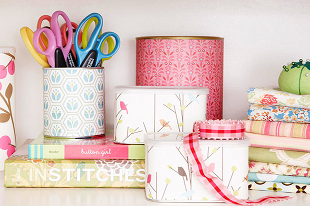 home organisation hacks: Upcycle Cans and Tins