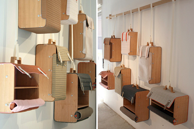 hanging suitcases