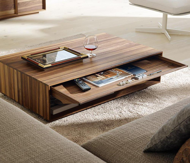 hidden storage of your coffee table