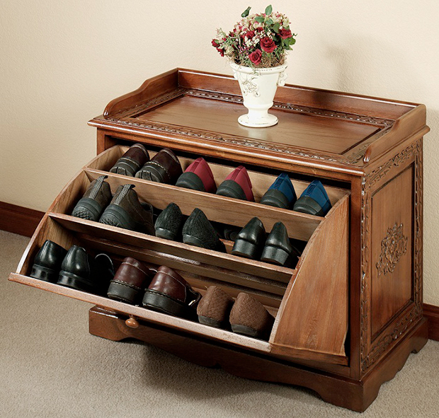 hidden shoe storage