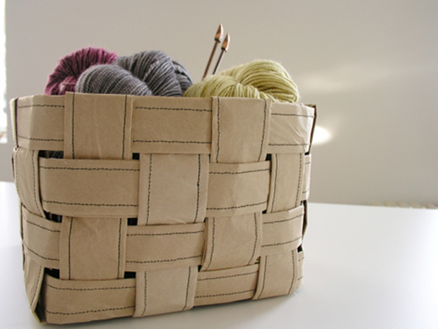 recycled paper basket