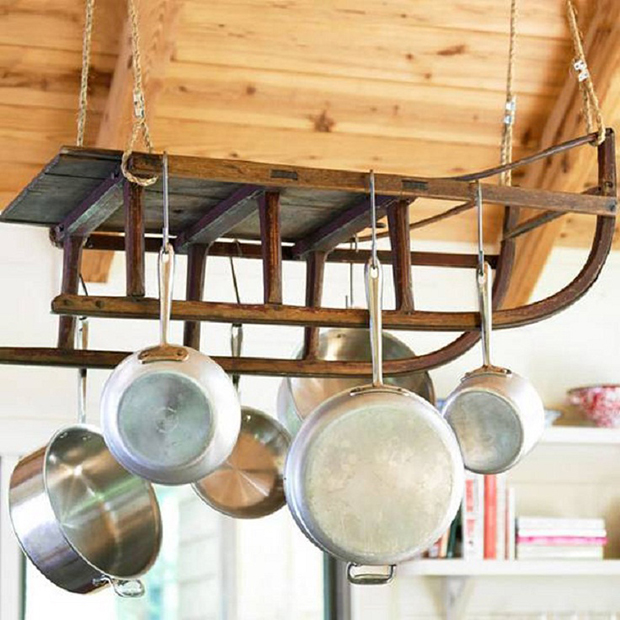 hang pots from the ceiling