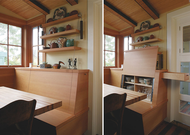 Breakfast Booth and China Cabinet