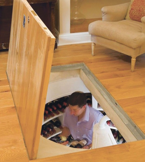 spiral wine cellar