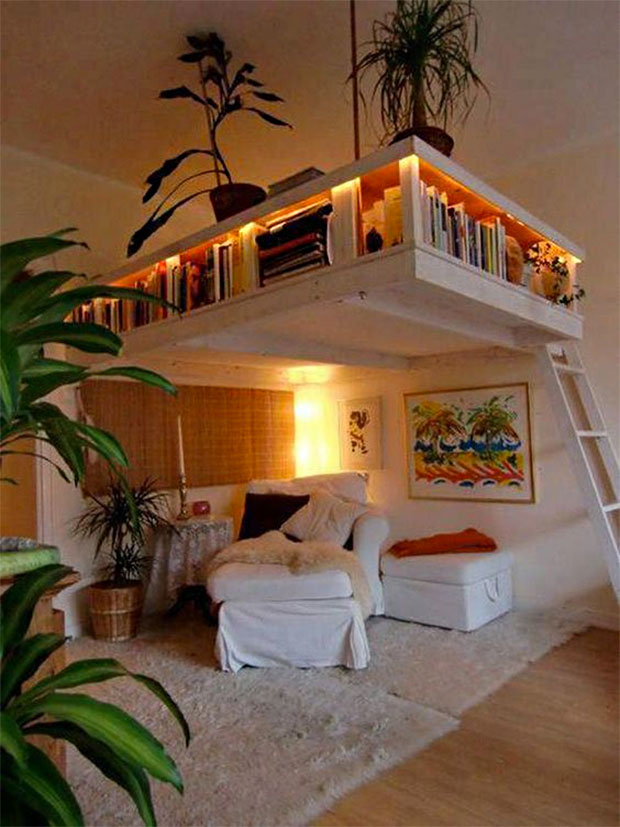 Mezzanine Book Shelf