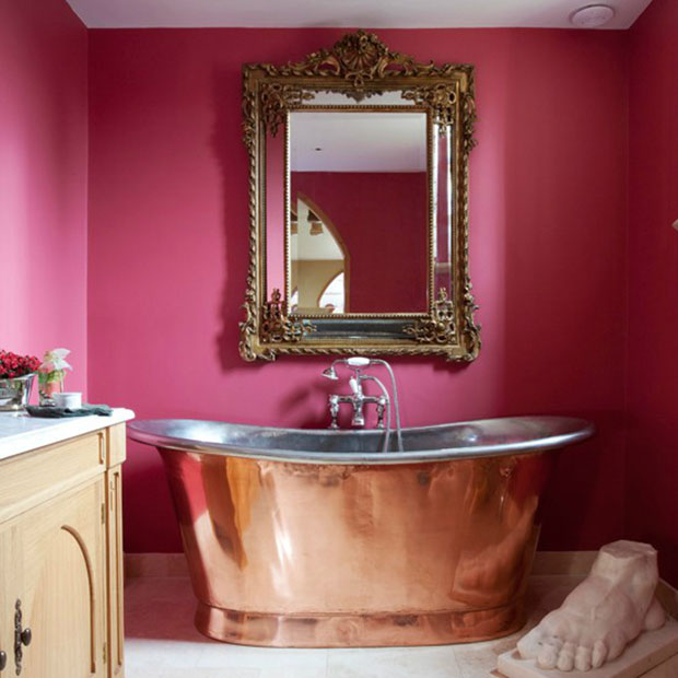 Pink and Copper Bath