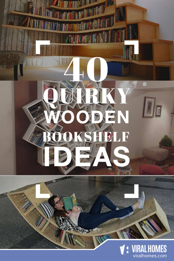 Quirky Wooden Bookshelves Ideas for the Bookworm