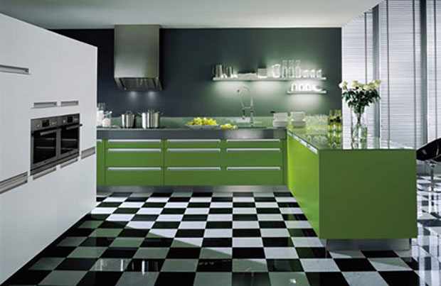 Green Modern Kitchen