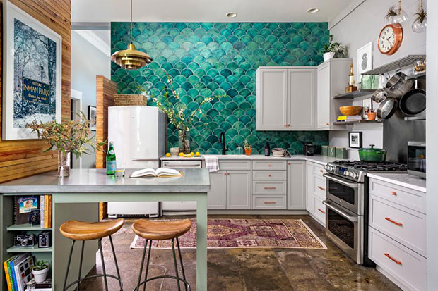 50 Colorful Kitchen Designs to Add Color to Your Cooking - Viral Homes