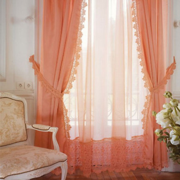 Peach Curtains