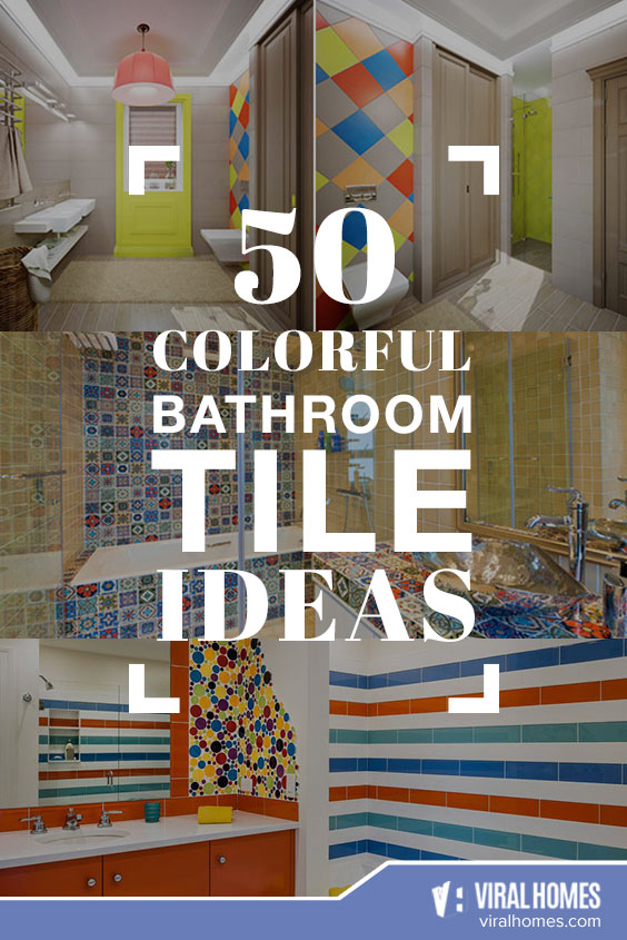 50 Colorful Bathroom Tile Ideas for Homeowners