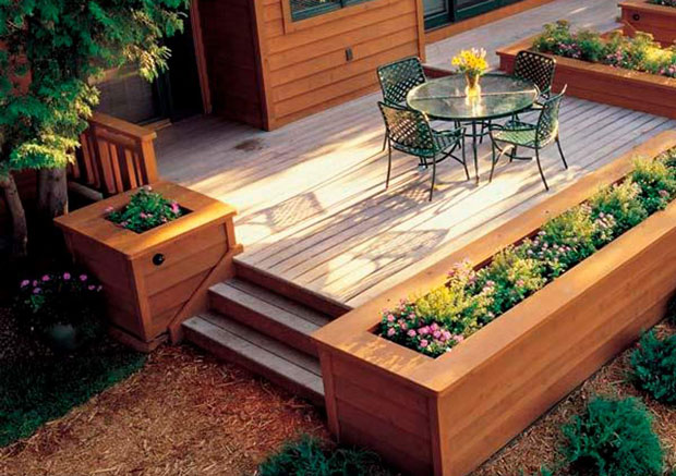 Built-In Flower Beds