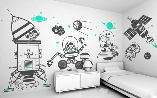 Aerospace Wall Decals Design