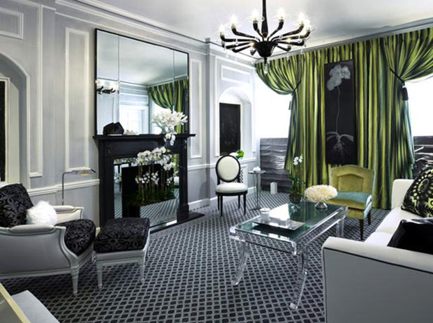 Black and Gray Room