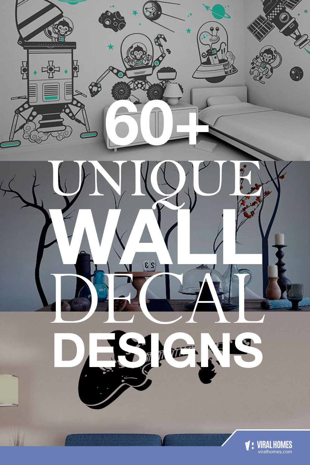 60 Unique Wall Decals Design to Add Personality To Your Room