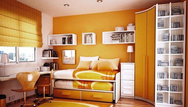 Orange Bedroom