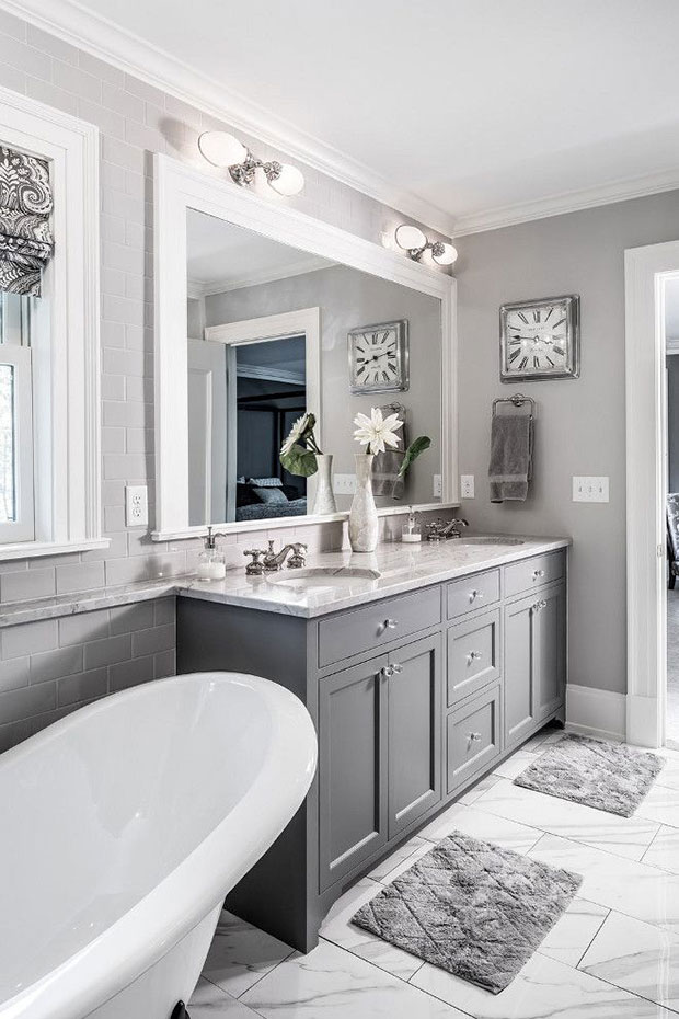 55 Gray Bathroom Ideas For An Elegant Look - Viral Homes