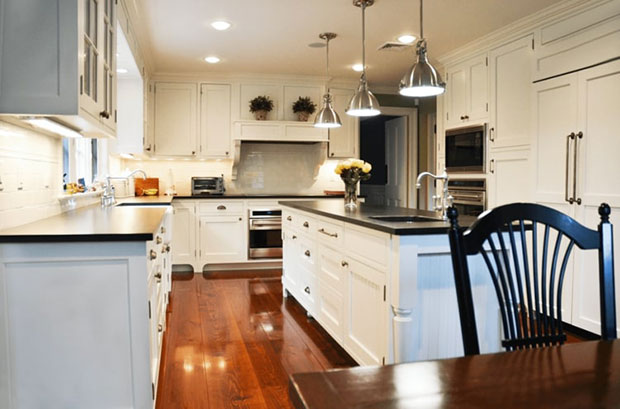 Westchester Renovation White Kitchen Cabinets