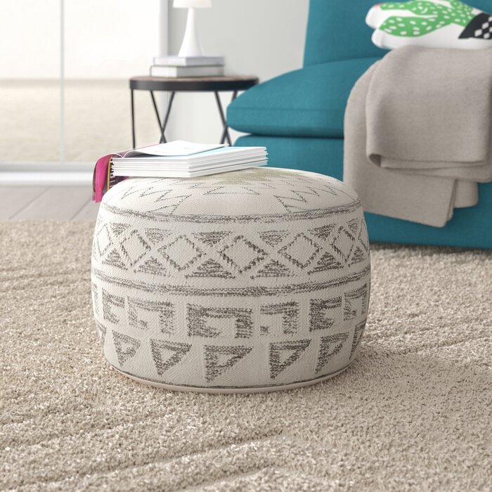 Maisy Geometric Pouf Ottoman