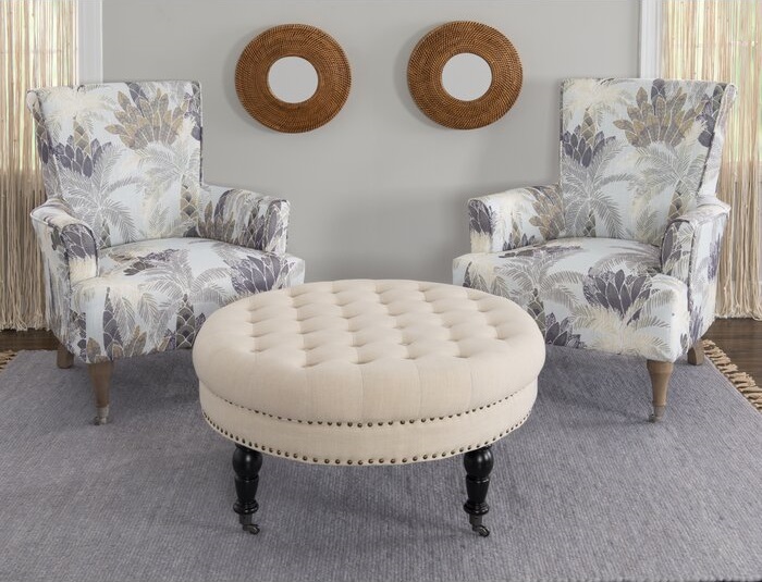 Jonesville Tufted Round Cocktail Ottoman