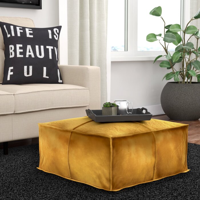 Mariya Velvet Pouf Ottoman