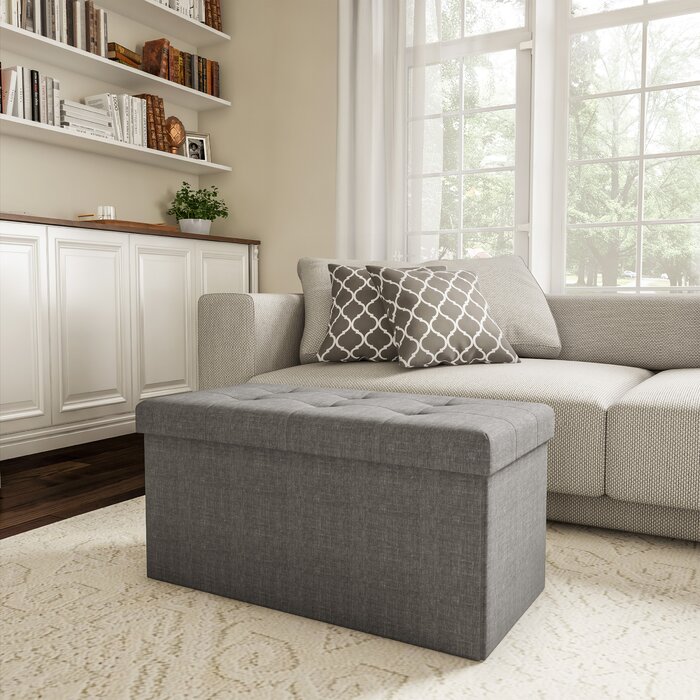 Charest Folding Tufted Ottoman