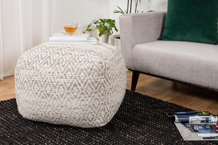 Flintridge Geometric Pouf