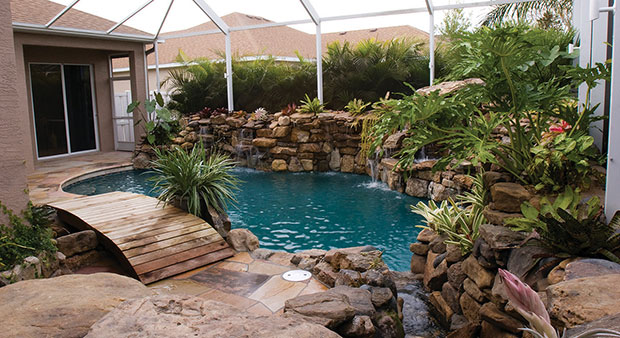 Natural Stone Pool Remodel