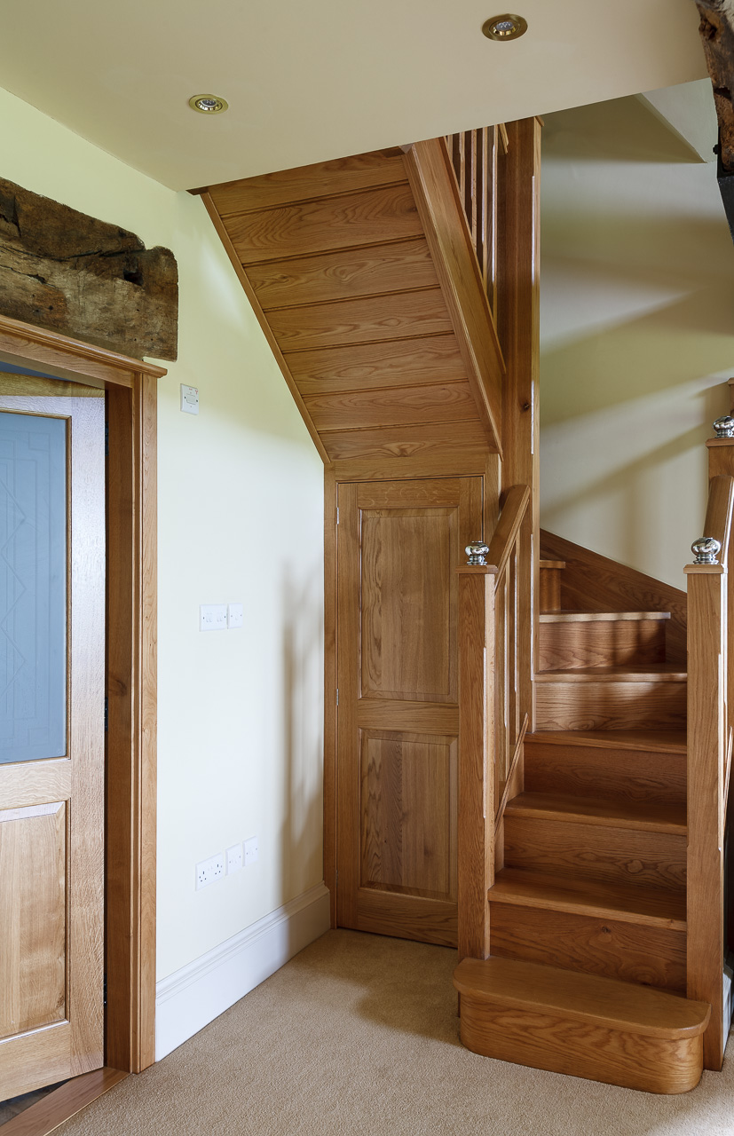 Solid Oak Stair Case