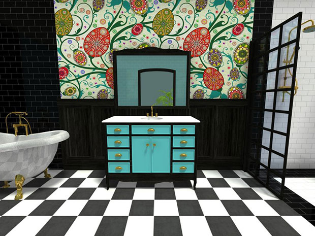 Eclectic Bathroom Style