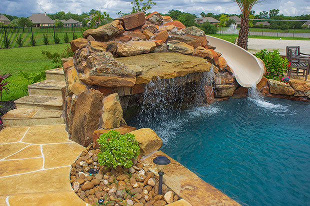 Grotto with Slide