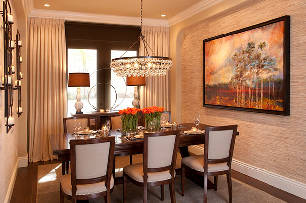 Vibrant Transitional Dining Room