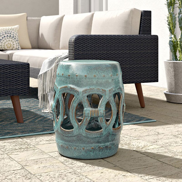 Holbeach Ceramic Garden Stool