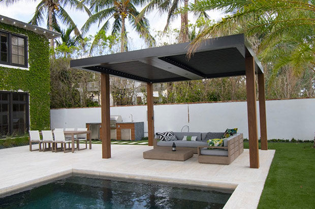 Custom Outdoor Living Space Miami