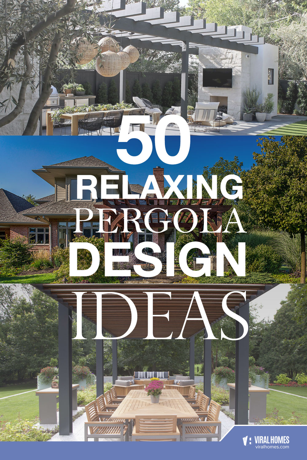 Relaxing Pergola Designs for Family Bondings