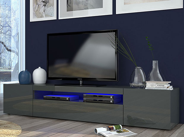 Anthracite Italian TV Stand