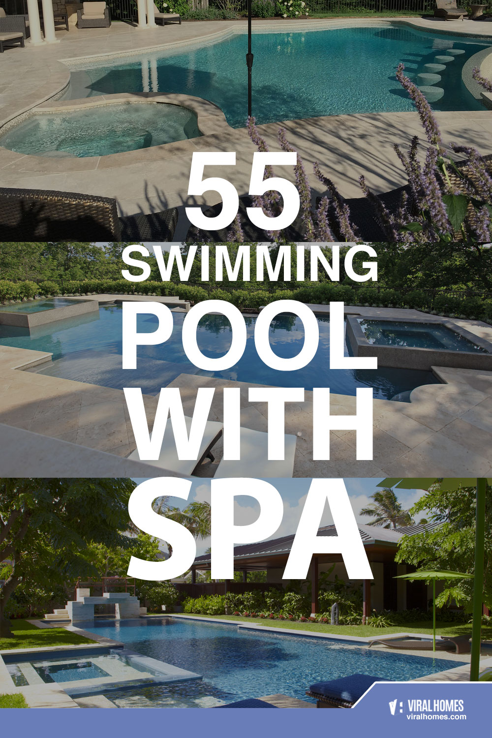 Swimming Pools With Spas For Restful and Lazy Days