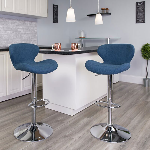 Arkport Swivel Adjustable Height Bar Stool