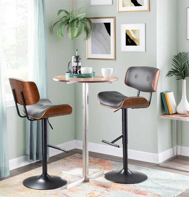 Chaeli Swivel Adjustable Height Bar Stool