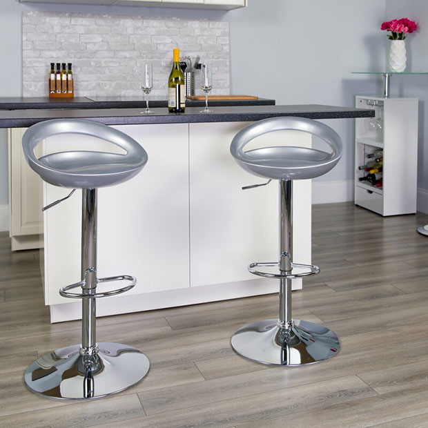 Claudine Swivel Adjustable Height Bar Stool