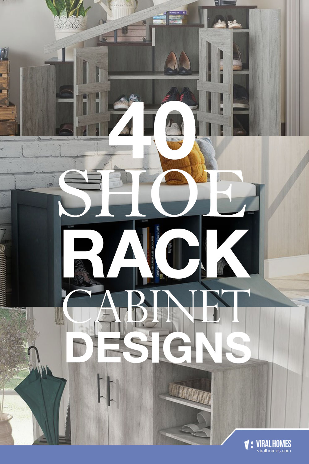 Shoe Rack Cabinet Designs to Arrange Your Footwear