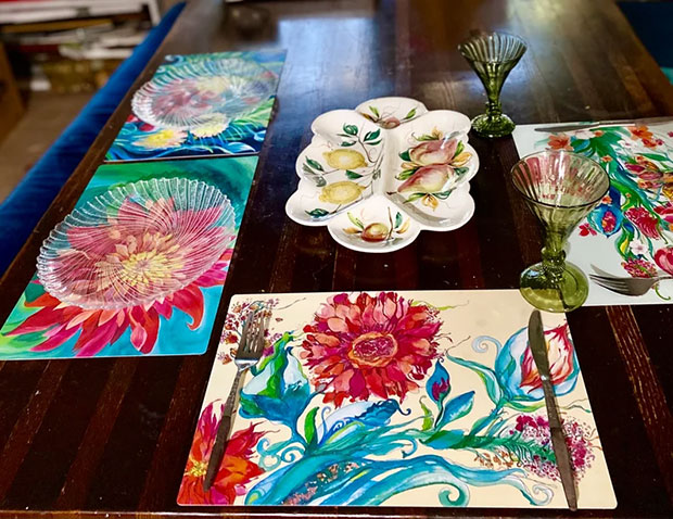 Floral Art Placemat