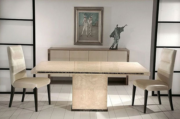 Stone International Paris Marble Dining Table