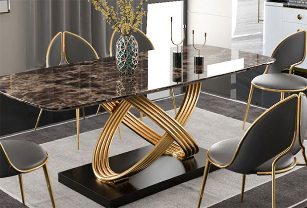 Comet Marble Dining Table